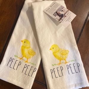 Rae Dunn Easter Peep Peep Kitchen Towels